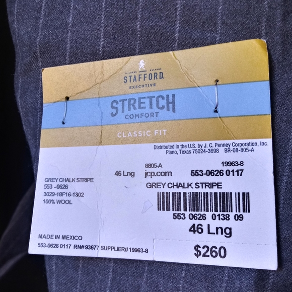 Súper 100's wool suit jacket - Picture 6 of 7